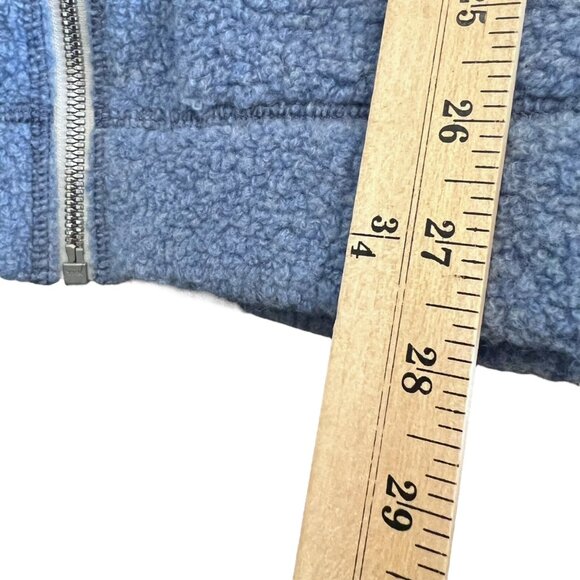 Lululemon So Sherpa Lunar Eclipse Periwinkle Blue Full Zip Hooded Jacket Size 12 - Picture 7 of 15